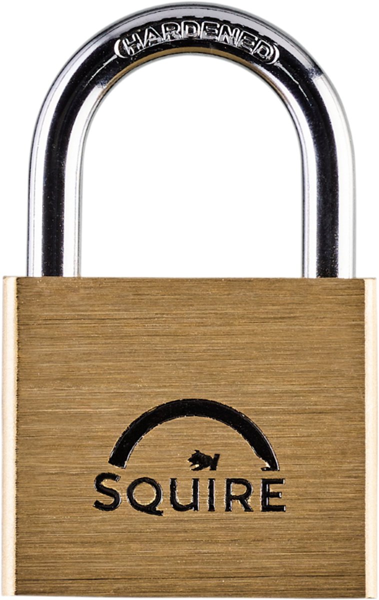 Squire Lion LN4 - Hangslot - Messing slot - Compact slotje - 40 mm - Voor binnen en buiten