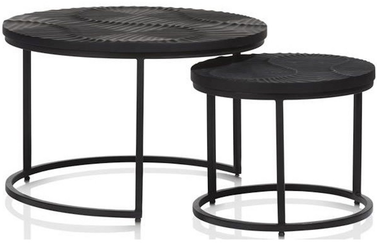 Coco Maison Salontafel - Coffee table - Set van 2- Zwart