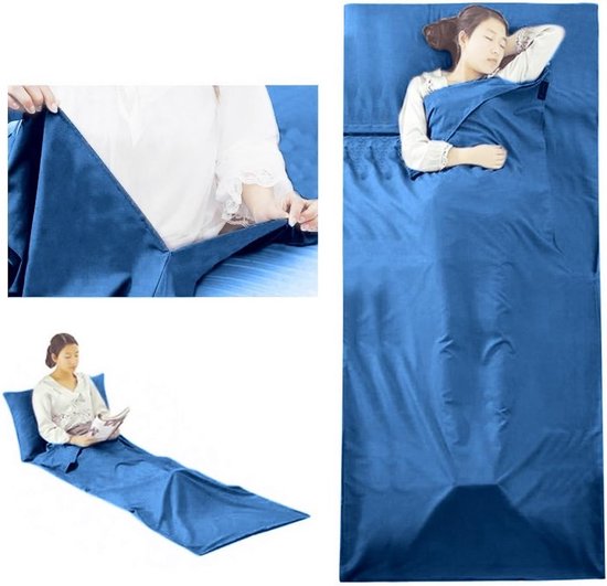 Dunne Huttenslaapzak met Draagtas - Ideaal voor Camping en Outdoor — afbeelding 5
