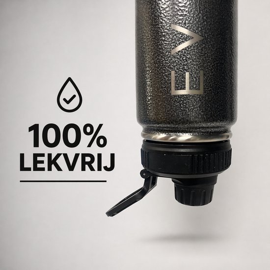 Fit Evolve Fietsbidon 600 ml – RVS Drinkfles - Waterfles – Geïsoleerde Thermosfles – Bidon voor Racefiets & Mountainbike – Past in Elke Bidonhouder