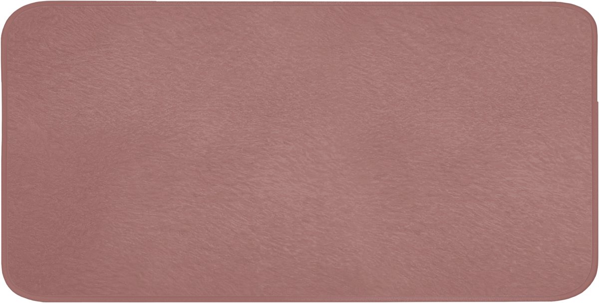 Badmat 120x60 cm - Antislip - Terracotta - Patronen - Roze - Badmatten voor badkamer - Badkamermat - Douchemat - Badkamer mat