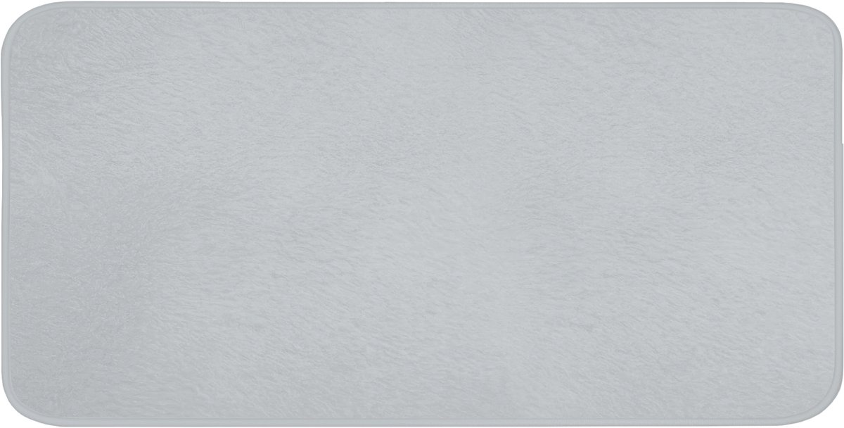 Badmat 120x60 cm - Antislip - Interieur - Grijs - Licht - Badmatten voor badkamer - Badkamermat - Douchemat - Badkamer mat