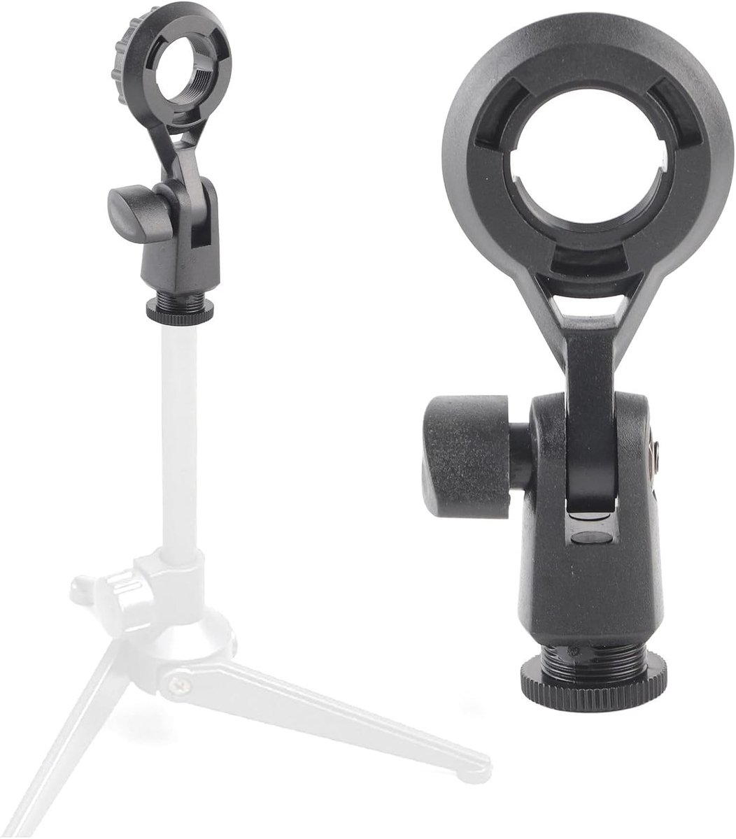 Shock Mount voor Microfoon, Antivibratie Suspension Clip, Universele Microfoonhouder voor 22mm Microfoons, Ideaal voor Opnames en Live Optredens