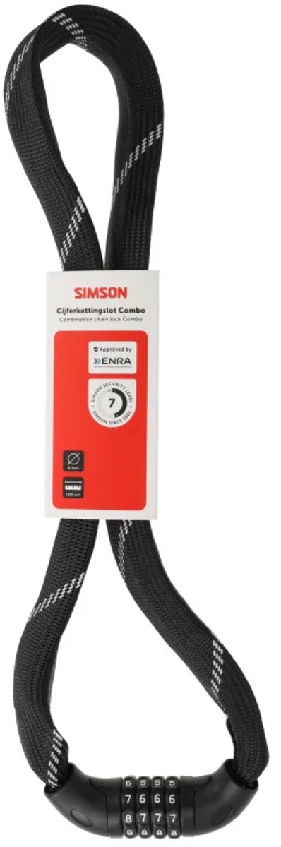 Simson kettingslot code Combo 6mm x 100cm codeslot
