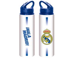 Real Madrid - Drinkfles - 750 ml - Sportfles - BPA-vrij - Officieel Fan Merchandise - Wit/Blauw - Voetbal