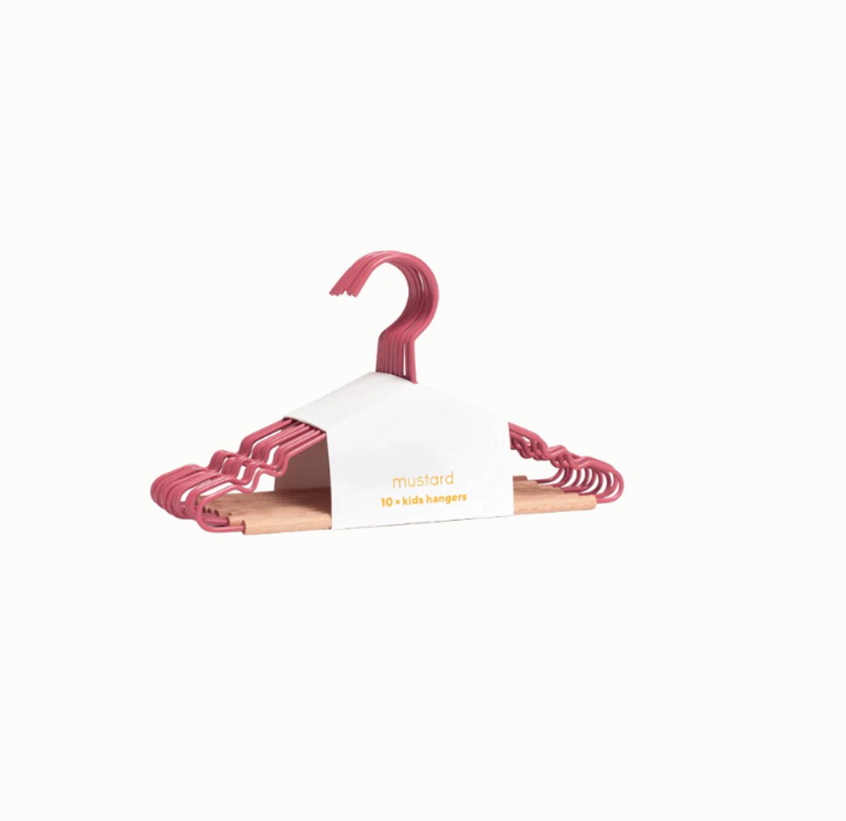 Mustard - Kids top hangers - Kapstokken voor kinderen - Set van 10 - Berry