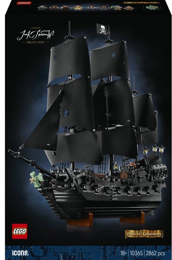 LEGO Icons Le navire pirate du Capitaine Jack Sparrow, set 10365