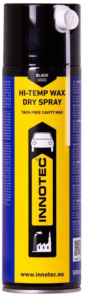 Hittebestendige was, droge smeermiddel spray, 500 ml, zwarte was spray
