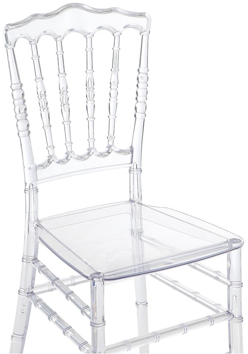 Vente-unique Set van 6 stoelen van vol polycarbonaat - Kristalkleurig - AMBELON Transparant