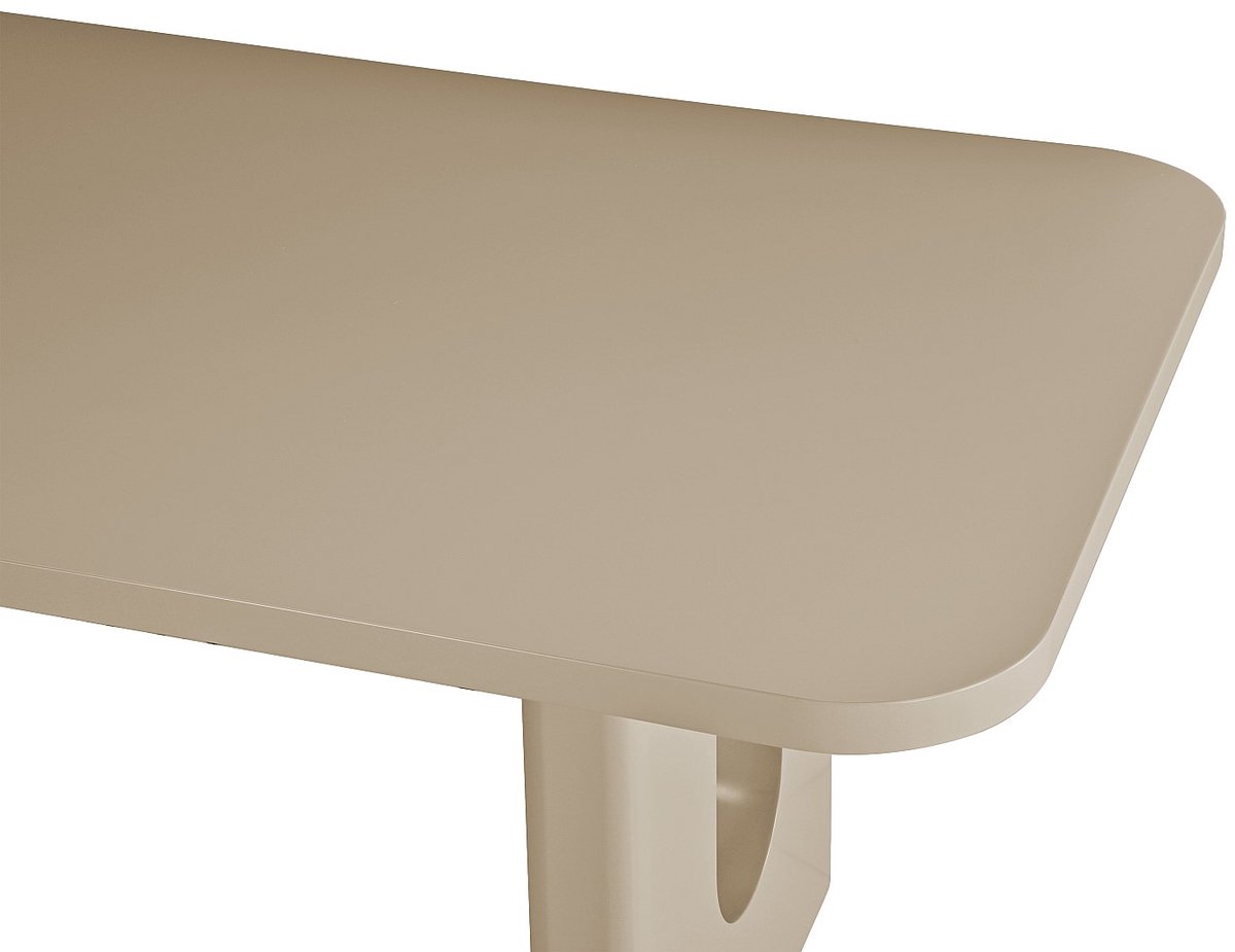 Vente-unique Eettafel voor 8 personen van MDF - Taupe - NAKONI