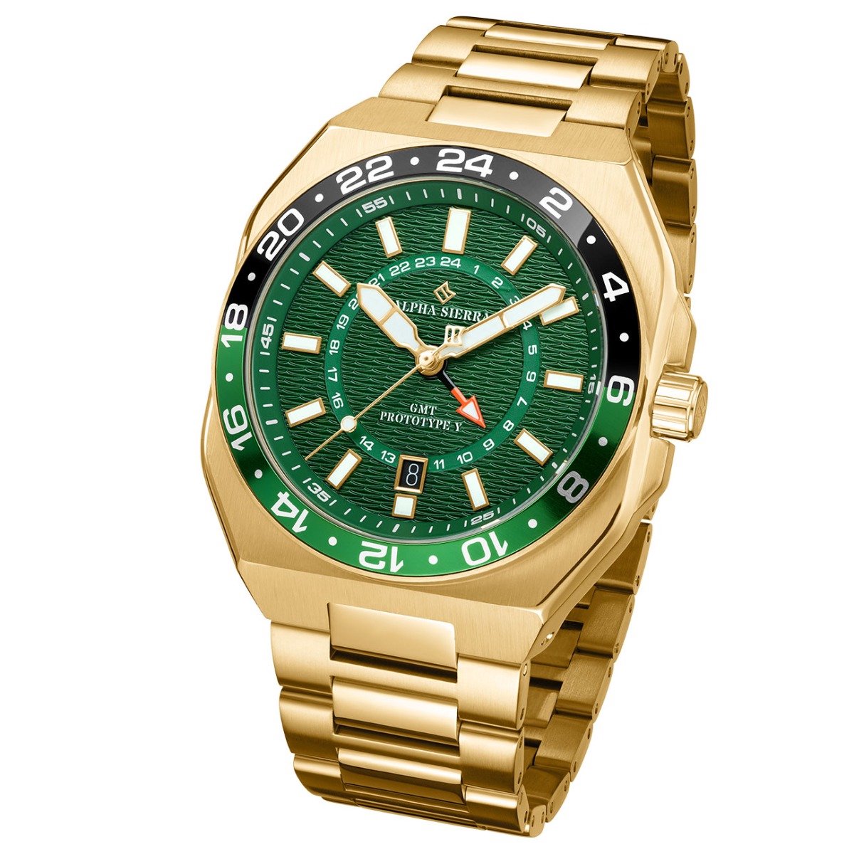 Alpha Sierra - Heren Horloge Prototype Y - Goud
