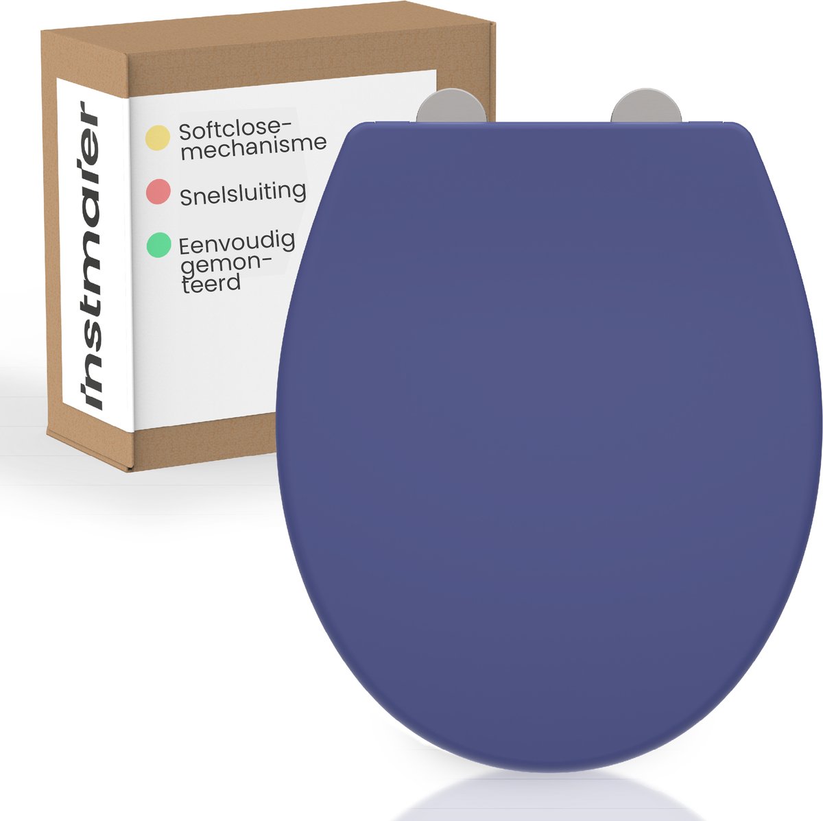 instmaier Helma - WC bril - Duroplast - ovale vorm - Indigo