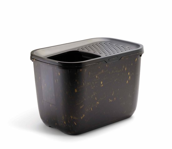 Savic - Kattenbak Hop In - Kattentoilet - Zwart Goud - 58,8 x 39 x 39,5 cm