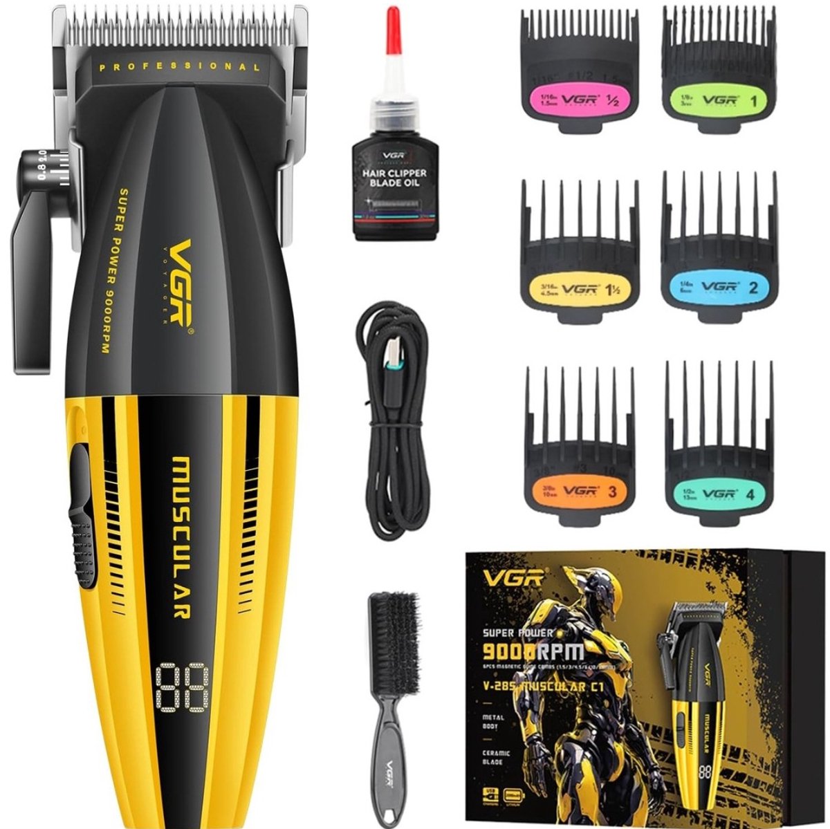 VGR V-285 Muscular C1 Hair Clipper / Trimmer