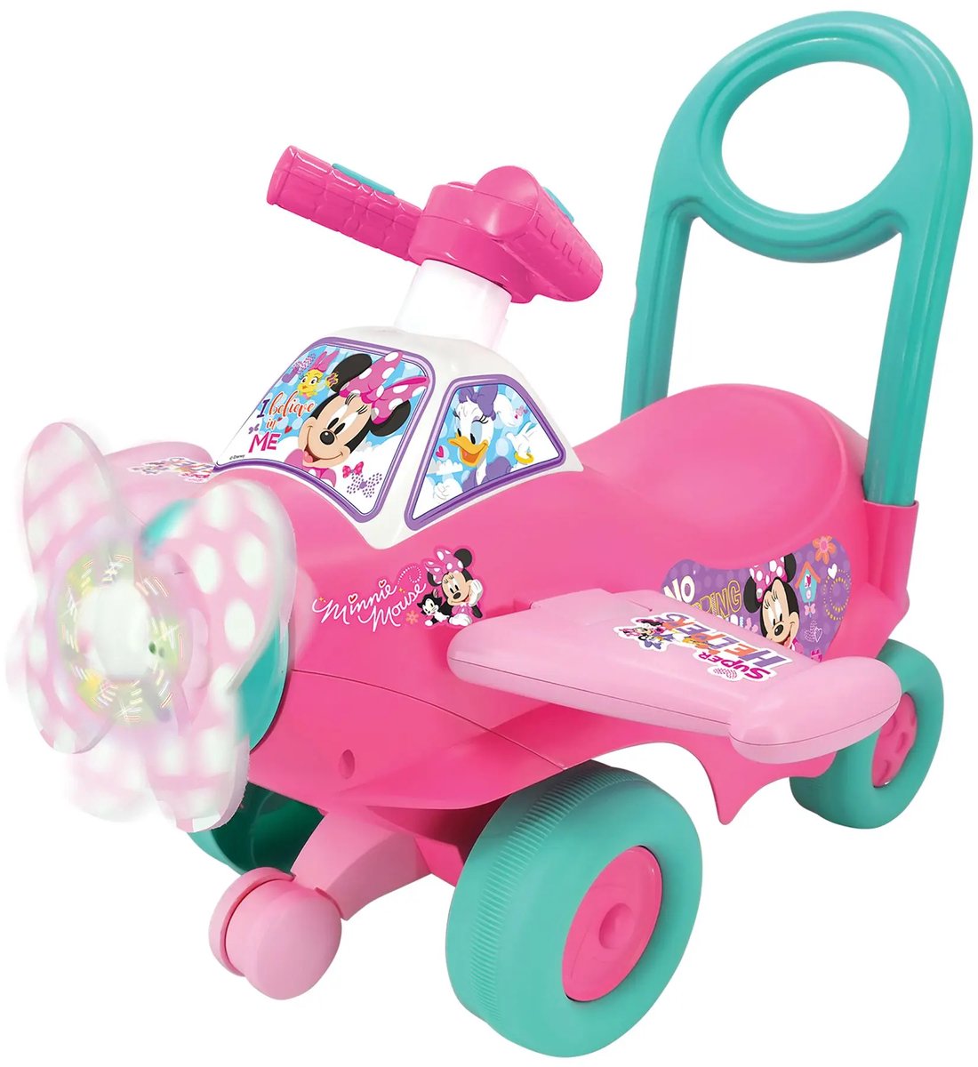 KIDDIELAND Minnie Vliegtuig Loopauto Licht & Geluid