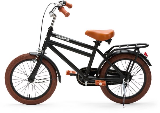 Generation City 16 inch Matzwart - Kinderfiets van Generation — afbeelding 4