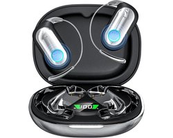 AI Translator Earbuds, 168 Talen en Accenten Draadloze Oortjes Vertaal, Open Ear Koptelefoon Bluetooth 5.4, Koptelefoonvertaler voor Reizen, Zaken en Studie