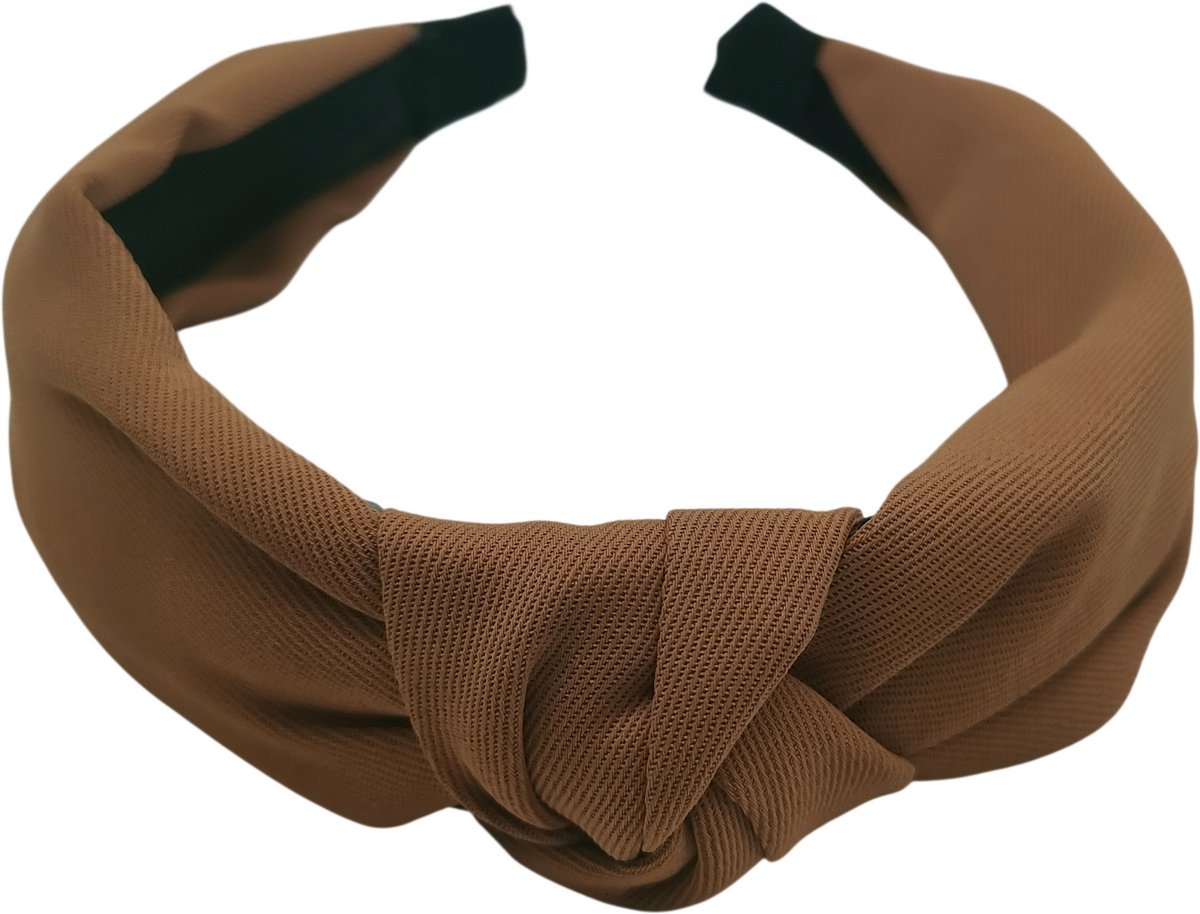 Diadeem - camel - haarband - bruin - one size - meisjes - vrouwen - mode