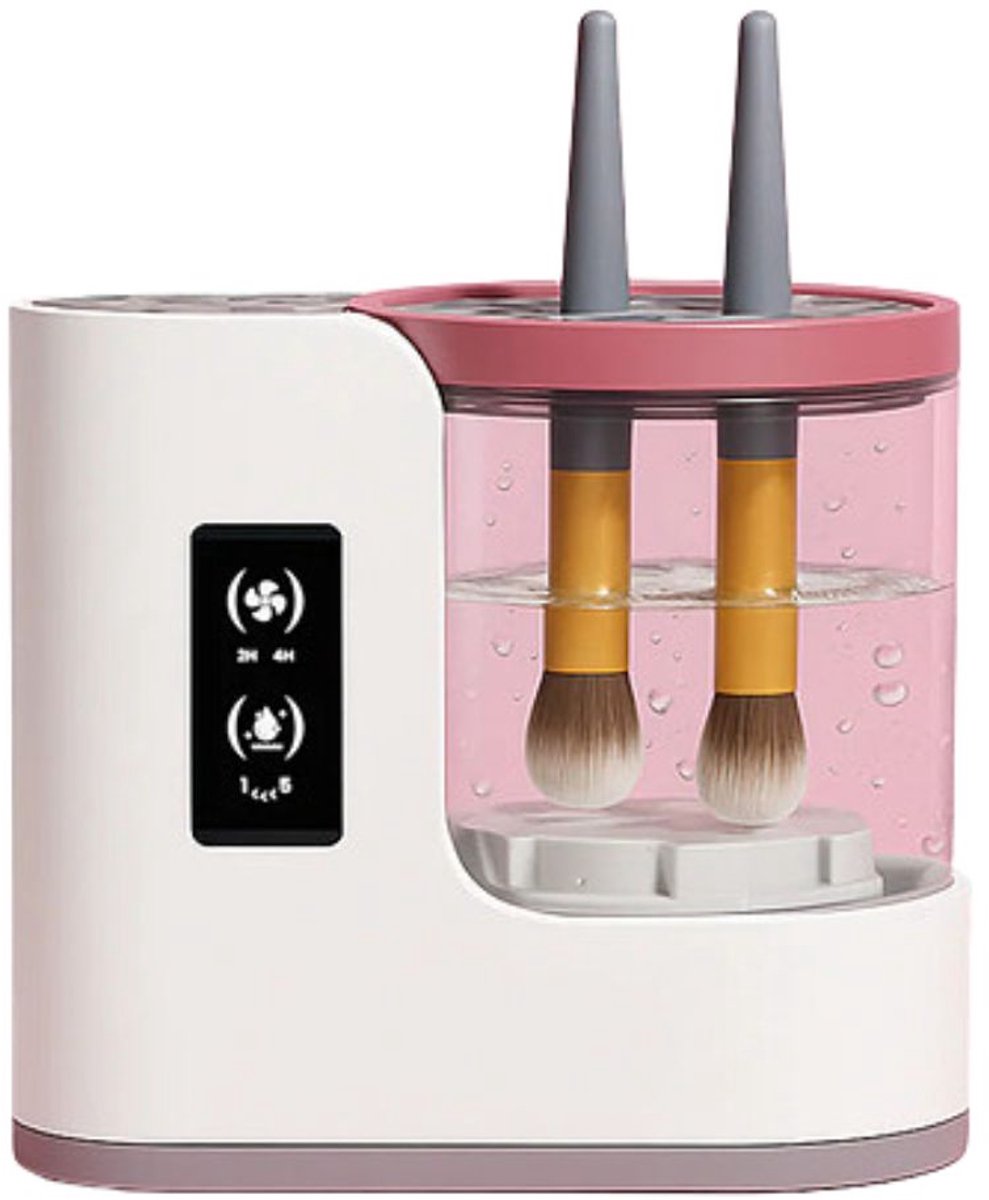 Bodybite - Elektrische Make-up Kwastenreiniger & Droger - Automatische Brush Cleaner Machine - Geschikt voor Kwasten & Sponsjes - USB Oplaadbaar - Wit - CLEABRU
