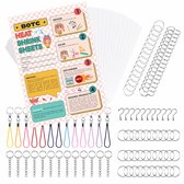 BOTC Shrink wrap set - 40 pièces - Krimpie Dinkie Package - Fabriquer des Bijoux et des porte-clés