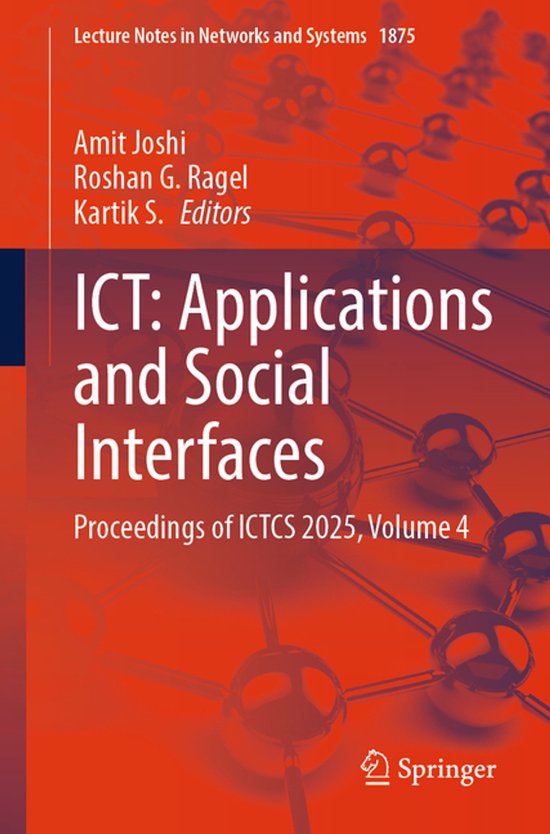 Lecture Notes in Networks and Systems1875- ICT: Applications ... - cover