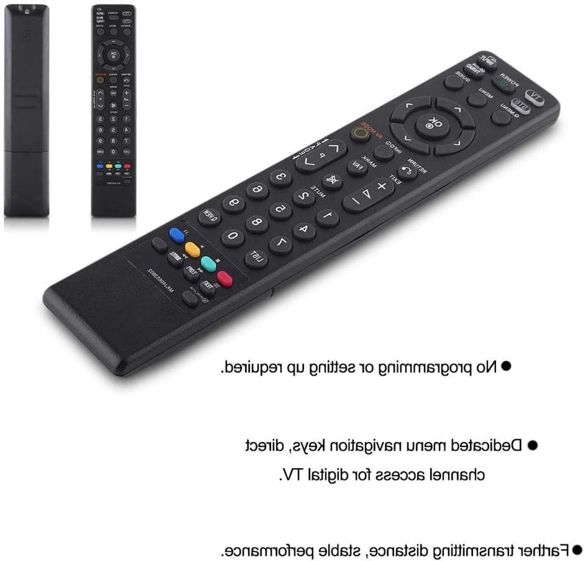 Dailygoody - Vervangende TV Afstandsbediening - Geschikt voor MKJ40653802 - Gebruiksvriendelijk - Universeel - Betrouwbaar - Ideaal voor elke TV