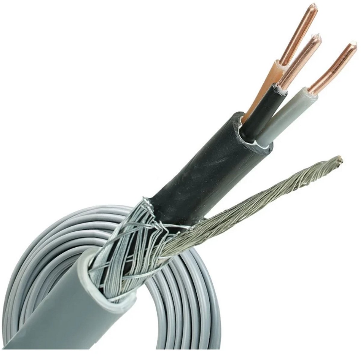 Waskonig en Walter YMVK Kabel 3 x 2,5mm2 YMVK-AS ring - Grijs - 50 meter