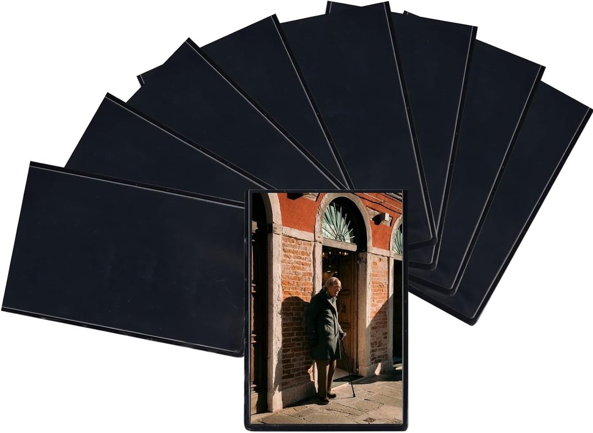 Set van 10 mini magnetische fotolijsten (9,5 x 6,5 cm) - elegante fotolijsten voor koelkas