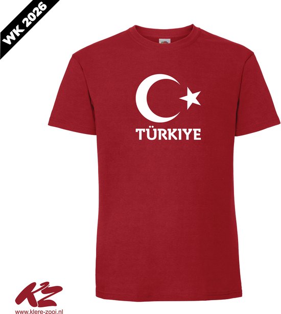 Türkiye - T-shirt Unisexe - XL - Rouge - Turquie - Coupe du Monde de Football 2026 - Coupe du Monde de Football