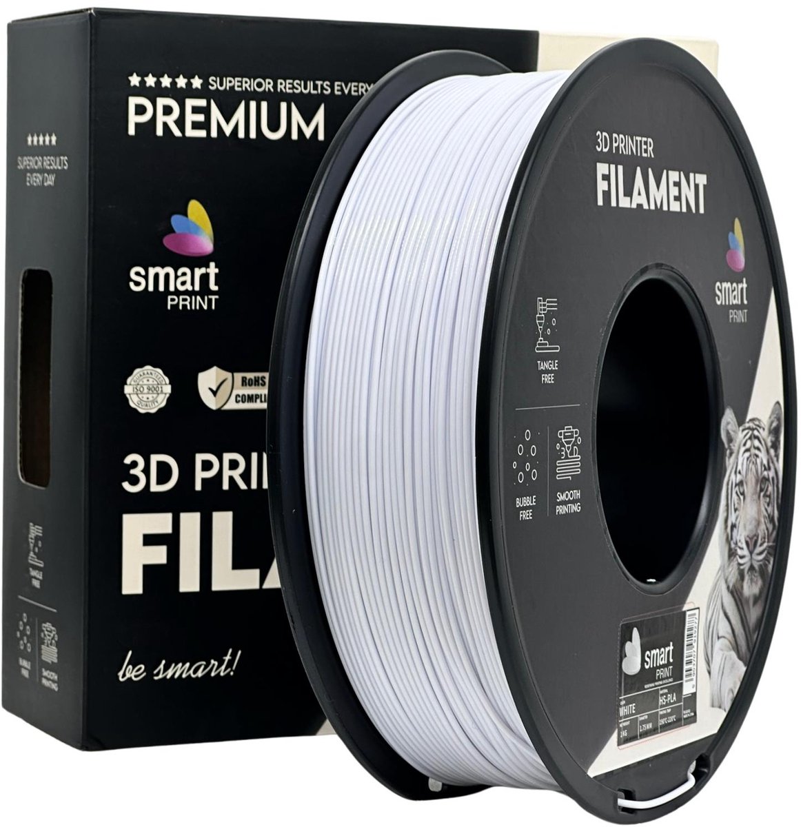 Smart Print - PLA-HS - 1,75mm filament – wit - 1kg netto – high speed