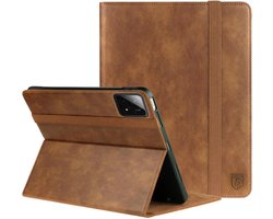 Rosso Element Hoes Geschikt voor Xiaomi Pad 6S Pro 12.4 | Book Case | Volledige bescherming | Elastische band | Sleep/Wake functie | Met Penhouder | Verstelbare standaard | Bruin