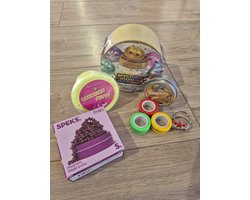 Fidget Set Speks Crags - Dumpling - Aaron's Crazy Thinking Putty - Springklei - Metalen Fidget - Magnetische Ringen