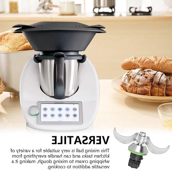 Roestvrijstalen deegmes voor Thermomix, vervangende onderdelen, geschikt voor TM5 en TM6, ideaal voor bakken en mixen van deeg — afbeelding 5