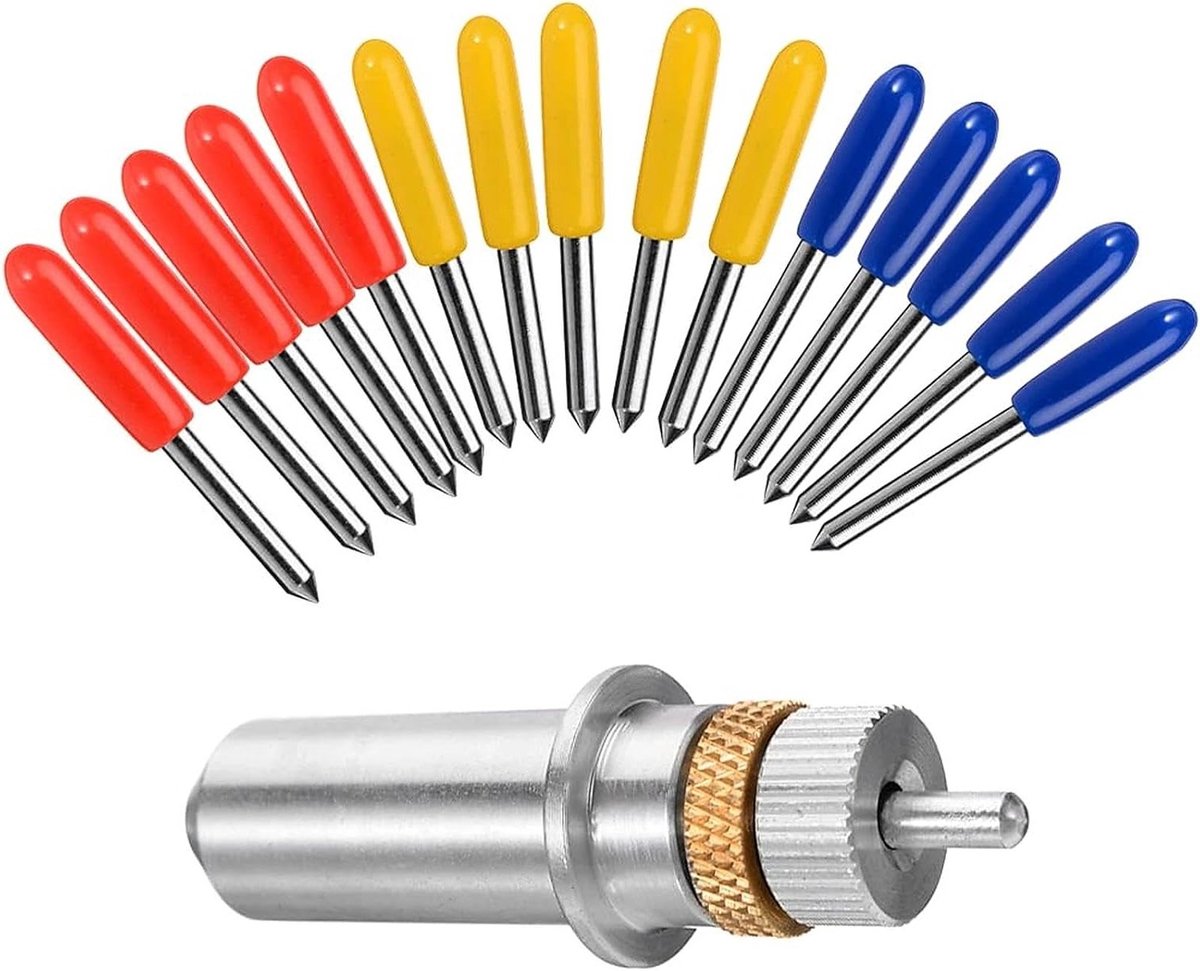 Houder voor Vinyl Snijmes met 30 Stukken Tungsten Staal, Precisie Snijmes voor Hout, PVC en MDF