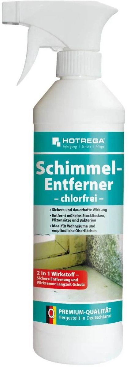 Schimmel verwijderen spray 500ml, chlorvrij, schimmelbestrijding, spuitflacon