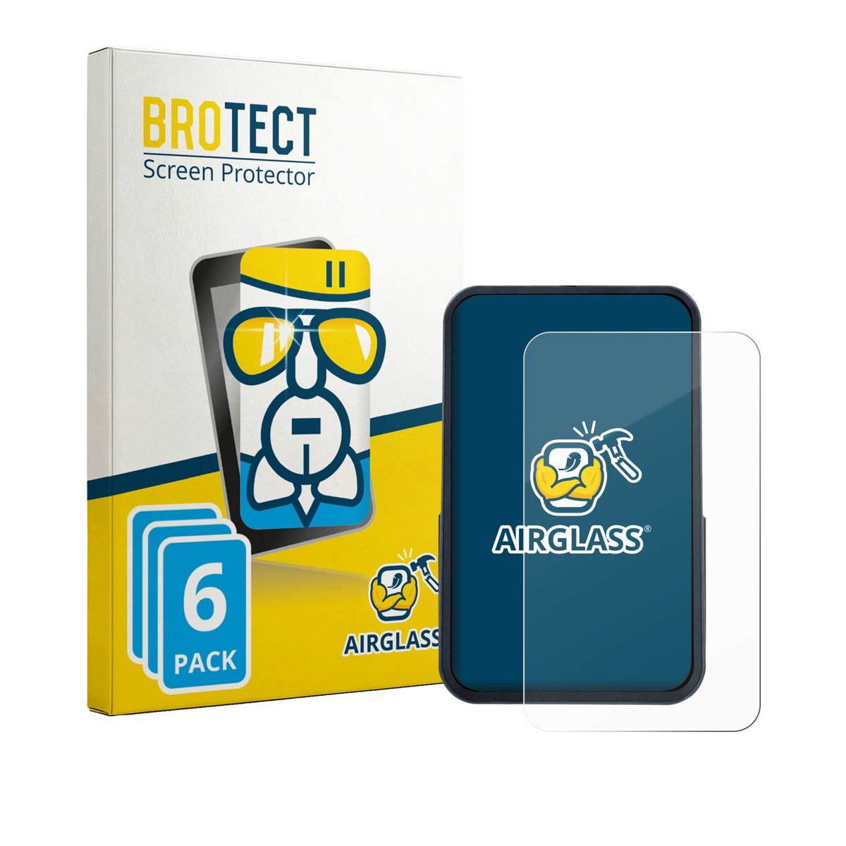Screenprotector 6 Stuks voor Okiyakusama Bike Computer Beschermglas transparant