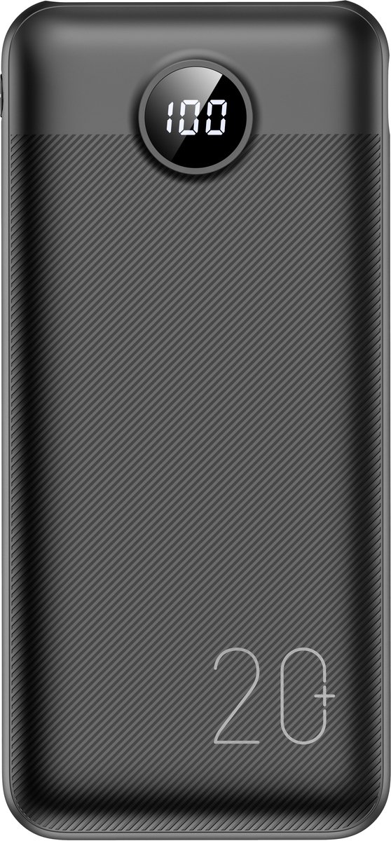 Veger Powerbank - L20S - W2039PD - 20.000 mAh - 20 Watt - Snellader - LED Display - Zwart
