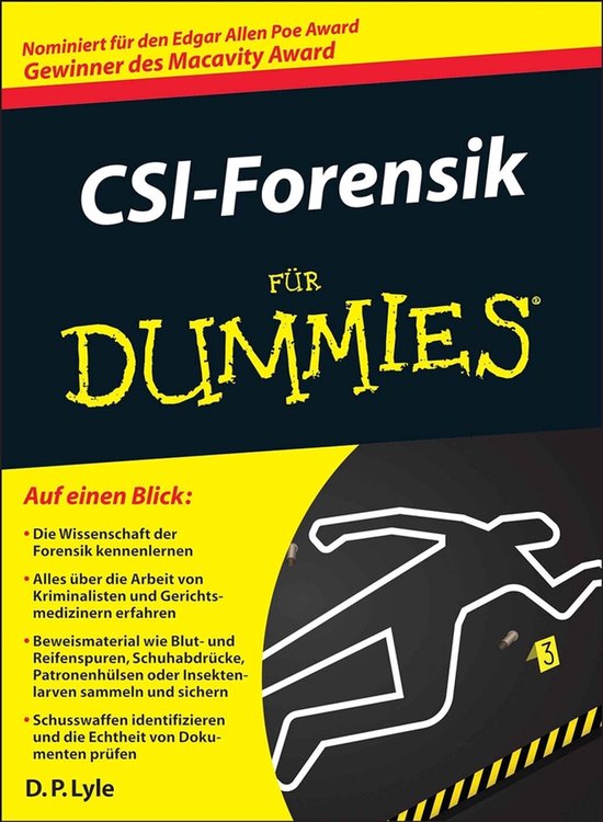 CSI-Forensik für Dummies - cover