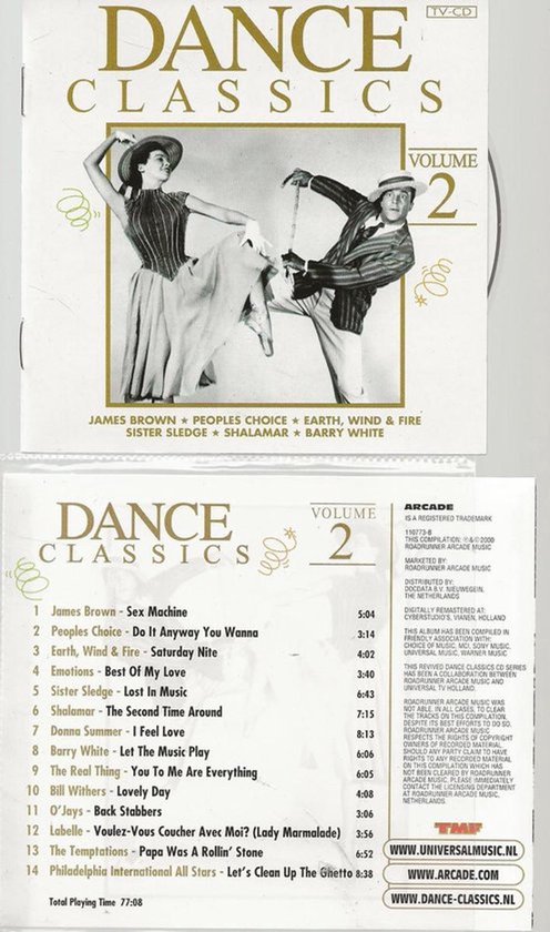 ORIGINAL DANCE CLASSICS volume 2 ARCADE  .
