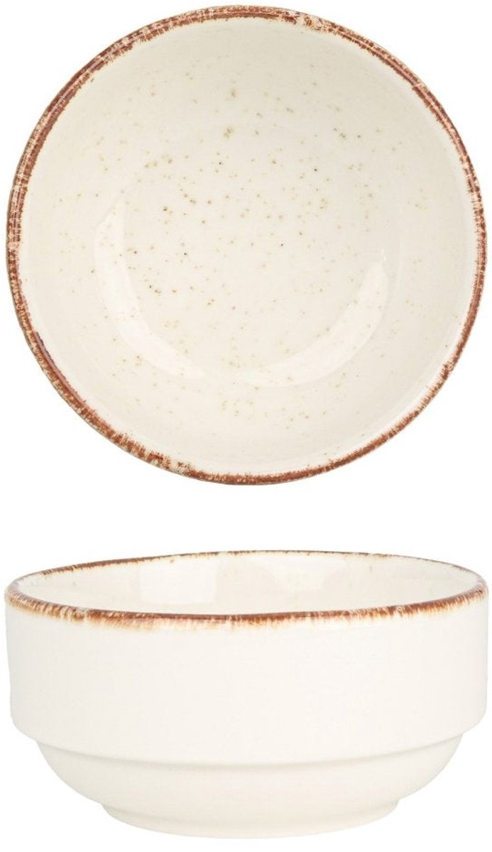 Rinart Serveerschaal - Brunilda - Porselein - 12 cm (340cc) - set van 2