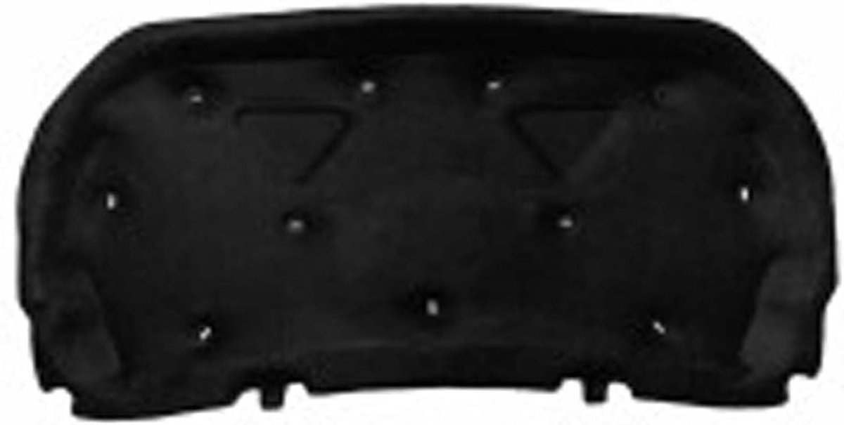 Motorkap Isolatie - Geluiddempend Katoen - Motor Geluid Dempen - Warmte Reflecterend - 1 kg - Zilver Zwart