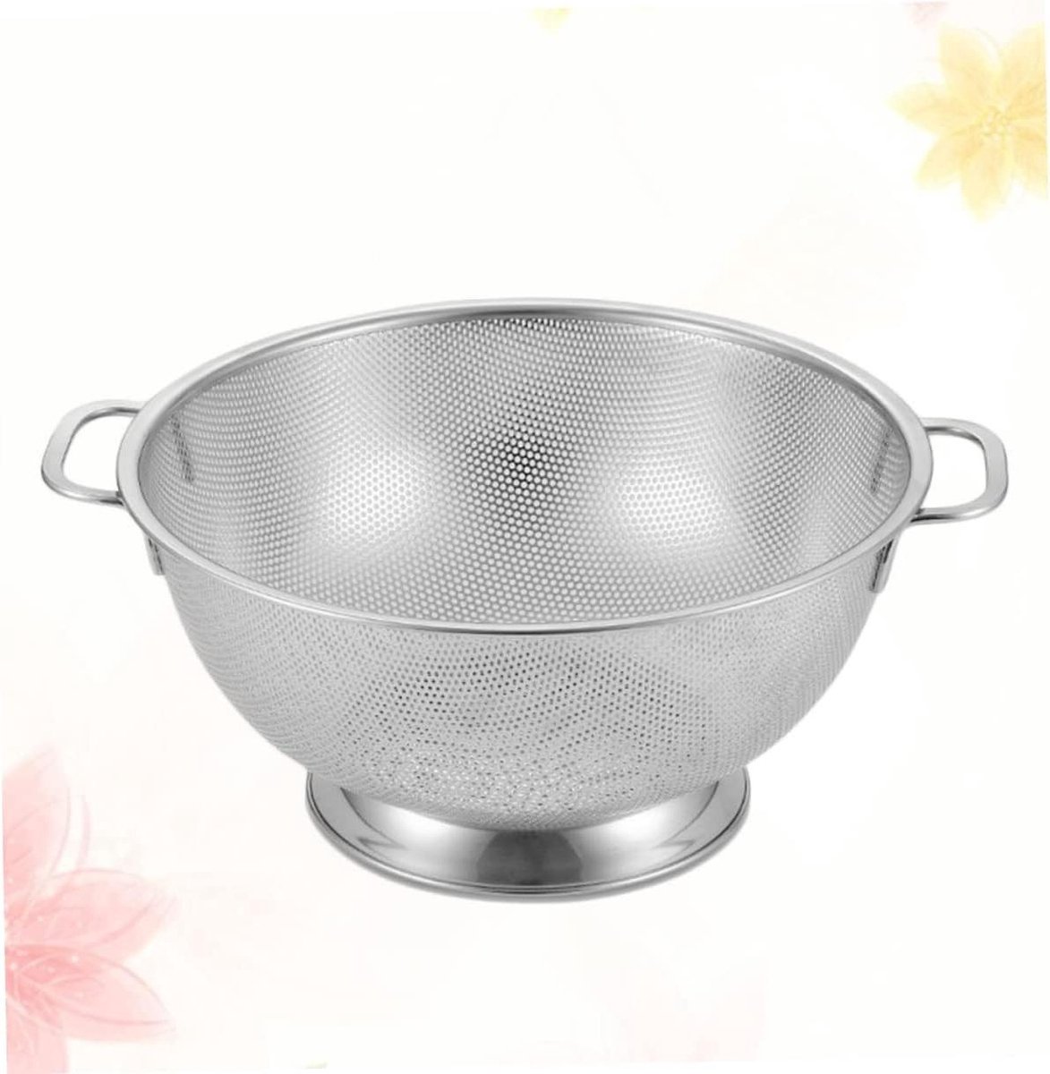 ABOOFAN Rotary Drain Basket For Fruit Drain Bowl Fruit Colander Drainer Drainer Stainless Steel Strainer Stainless Steel Colander Colander Stainless Strainer Rice Washing Strainer Microporous