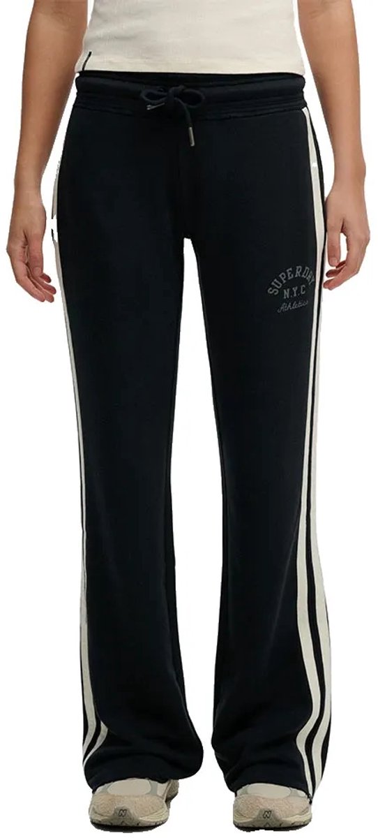 Superdry Athletic Essential Stripe Flare Joggers S Vrouw Marineblauw
