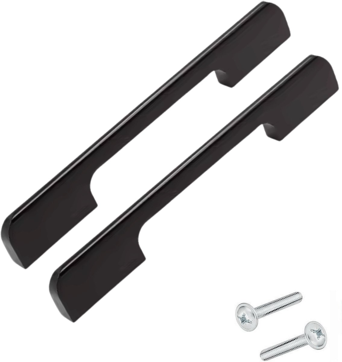 2X Handgreep 160mm Aluminium Zwart Seattle – Moderne Kastgreep Set