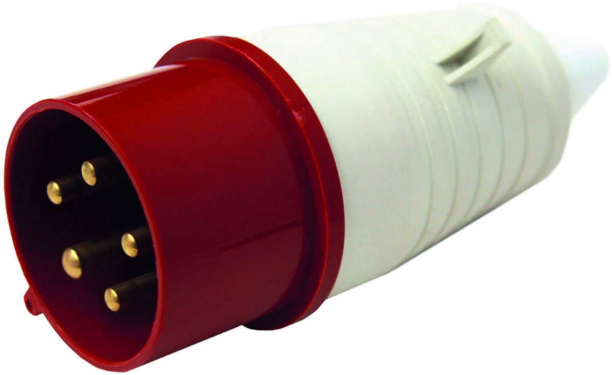 Industriële Stekker Rood 32A 3P+N+T 380V IP67