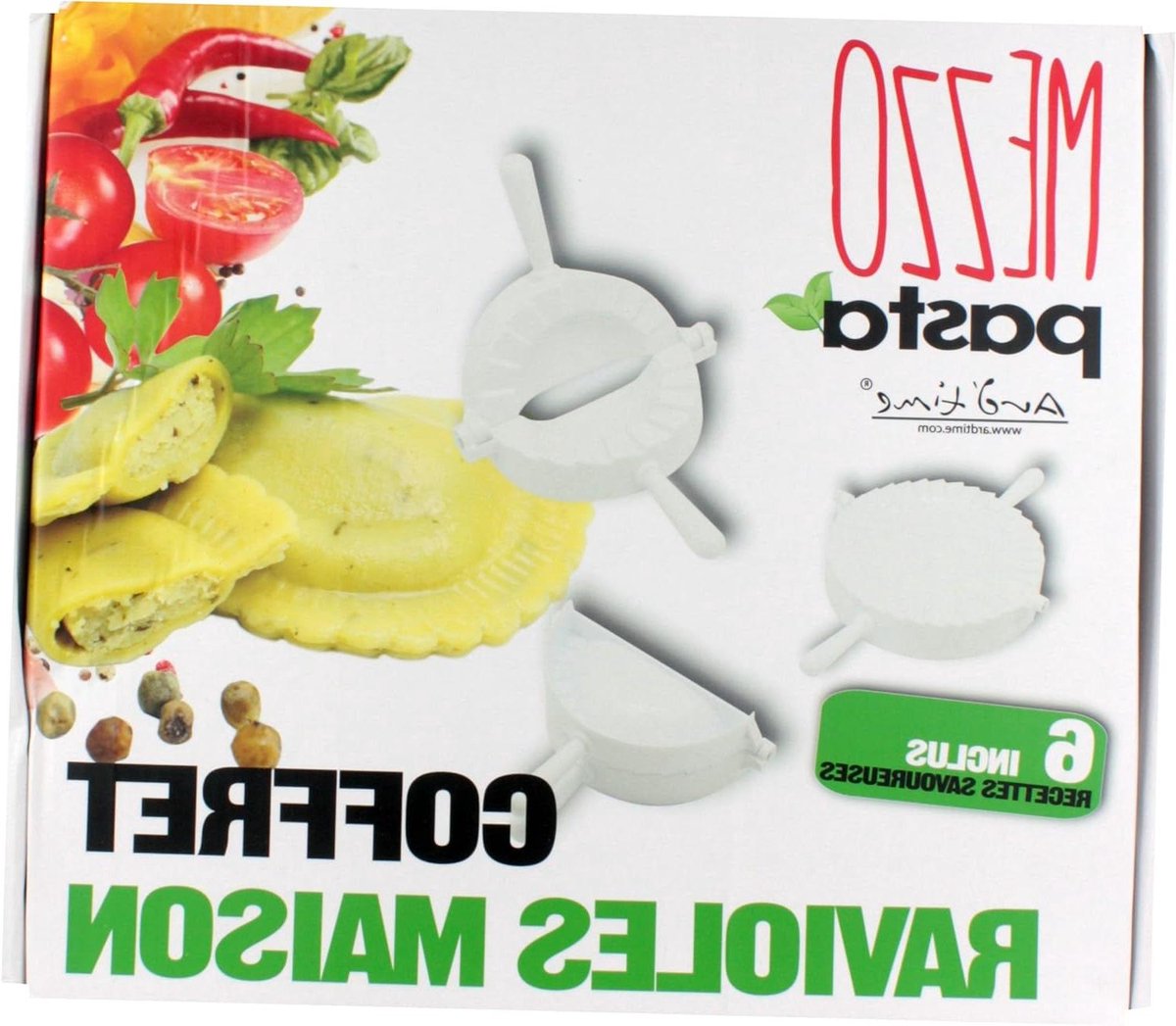 Pastamaker Set - Ravioli Maker - Zelf Pasta Maken - Inclusief 3 Stekkers - Niet Vaatwasserbestendig - Divers