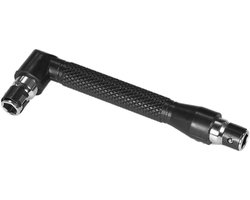 Dioche L-Shaped Socket Wrench with Angle Head | Premium Tool Steel | Angle Screwdriver with 1/4" Bit Holder | Non-slip Handle | Lightweight and Durable | Ideal for DIY and