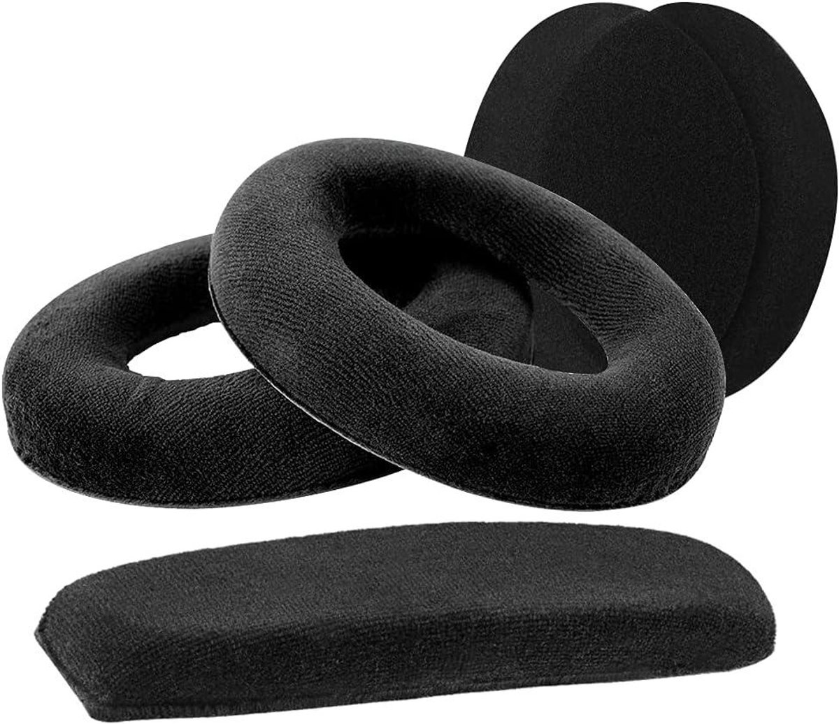 Oordopjes en Hoofdband - Koptelefoon Kussens - Vervanging Onderdelen - Geheugen Schuim Velours - 11 x 8.5 x 1.5 cm