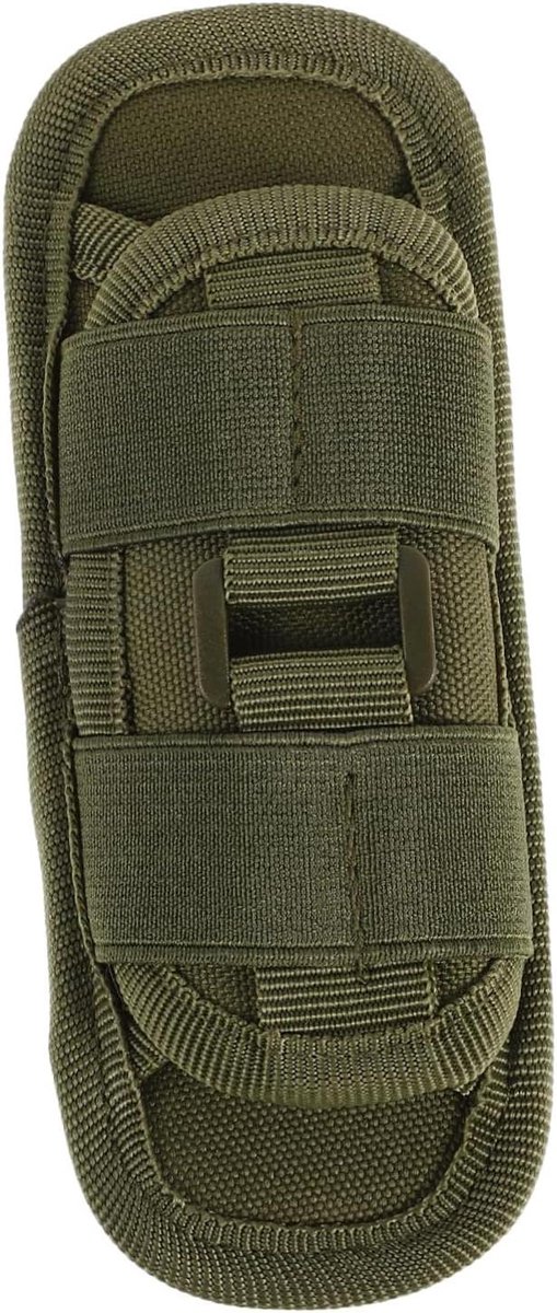 Fakkelhouder Nylon - Fakkel Tas - Outdoor Activiteiten - Verstelbare Band - 15.5 x 6 x 3.5 cm - Groen