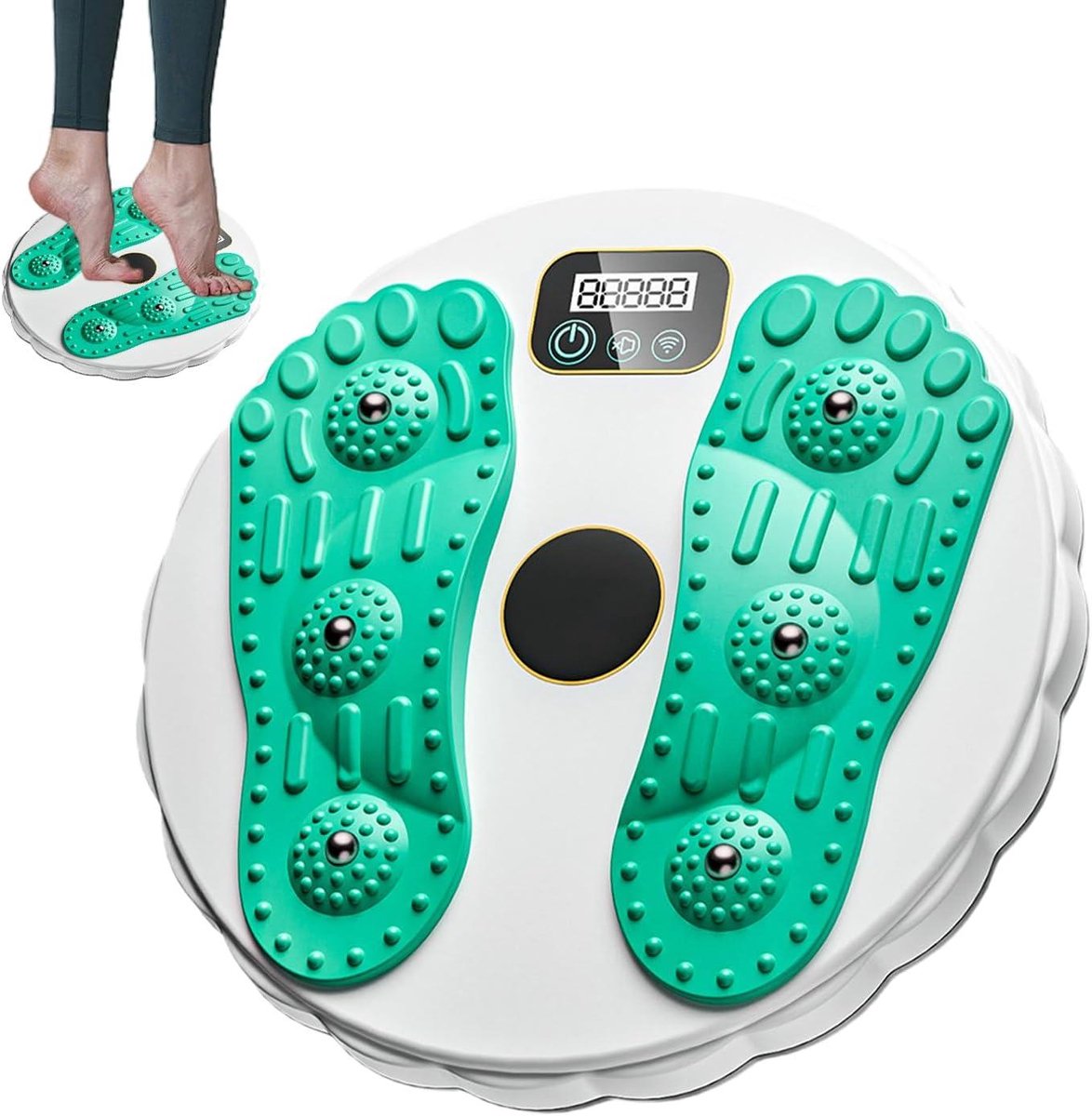 Twist Balance Board - Core Trainer - Buikspieren Trainen - Met lcd-display - 27 cm - Groen